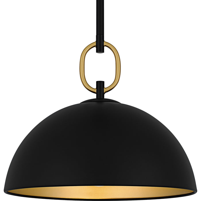 Quoizel CEO1812MBK One Light Pendant, Matte Black