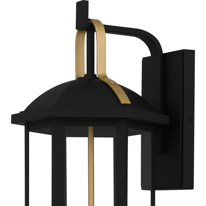Quoizel CFD8410MBK Three Light Outdoor Wall Lantern, Matte Black