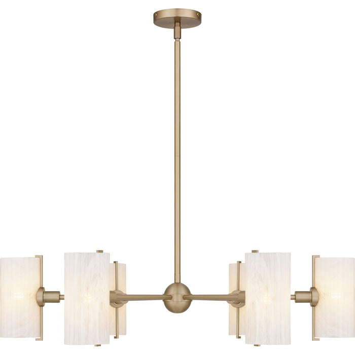 Quoizel CRR5036BGD Six Light Chandelier, Bronze Gold