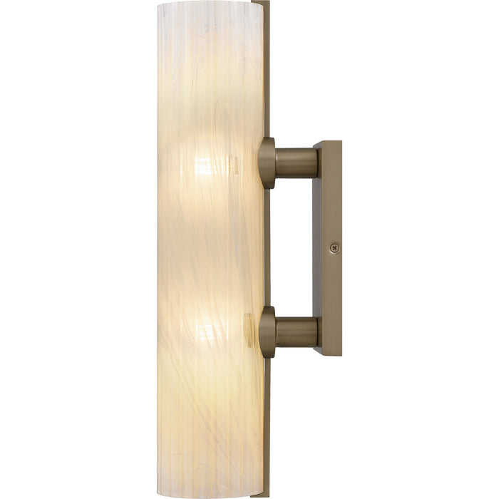 Quoizel CRR8805BGD Two Light Wall Sconce, Bronze Gold