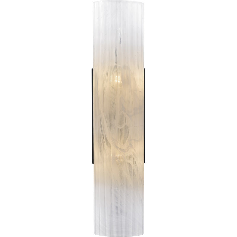 Quoizel CRR8805MBK Two Light Wall Sconce, Matte Black