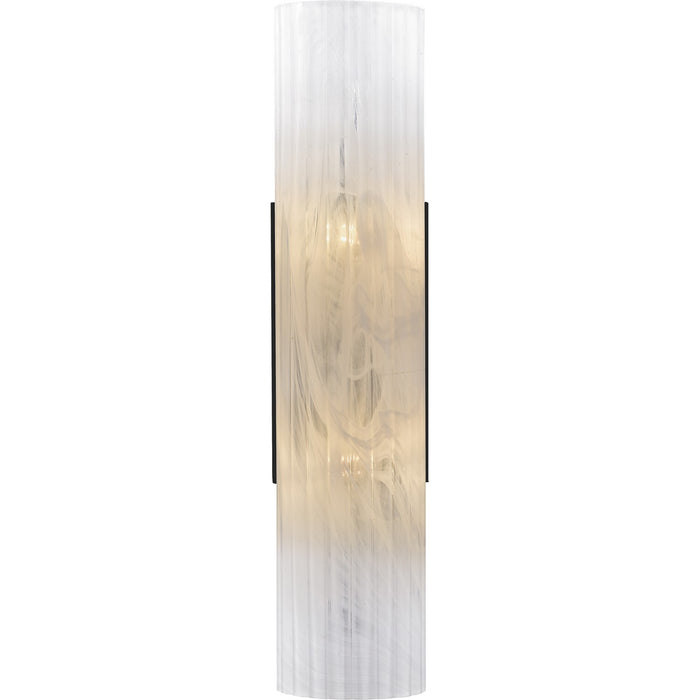 Quoizel CRR8805MBK Two Light Wall Sconce, Matte Black