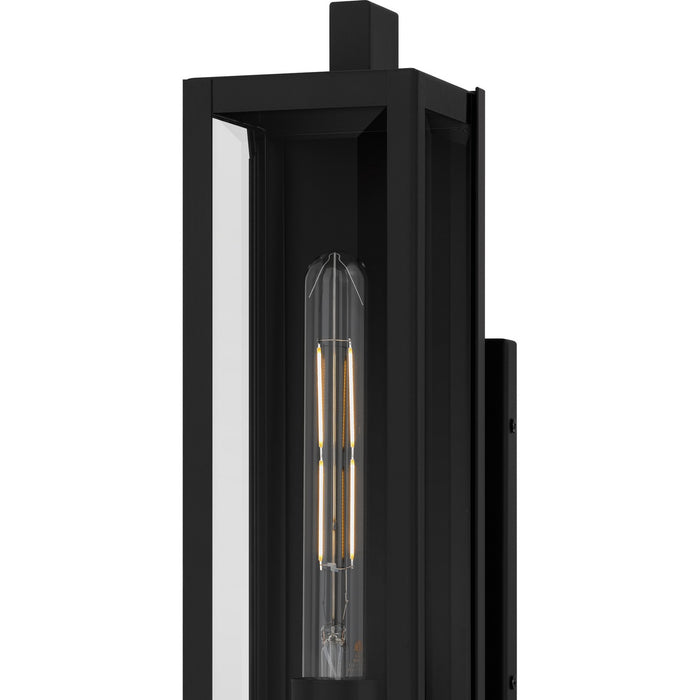 Quoizel DLE8405MBK One Light Outdoor Wall Lantern, Matte Black