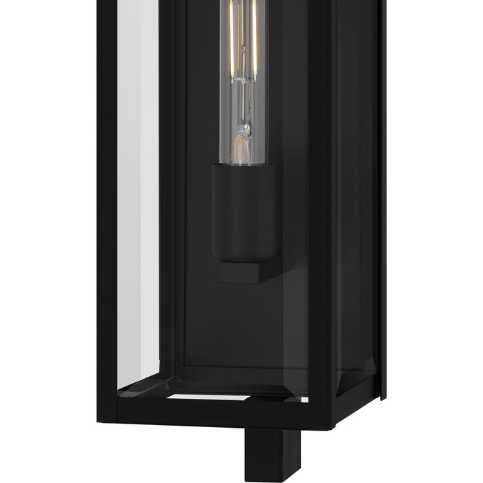 Quoizel DLE8406MBK One Light Outdoor Wall Lantern, Matte Black