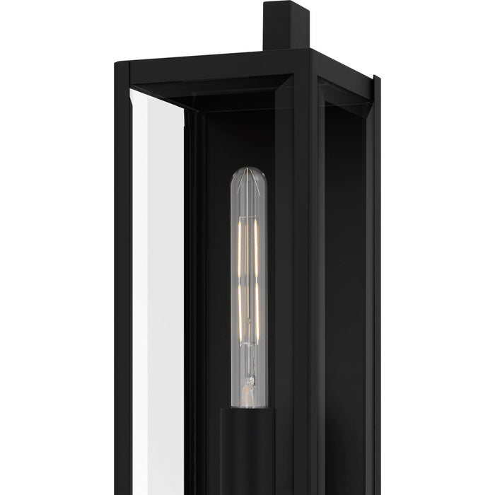 Quoizel DLE8407MBK Two Light Outdoor Wall Lantern, Matte Black