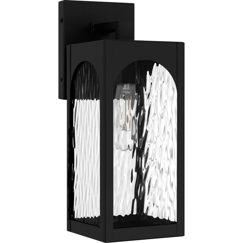 Quoizel DLG8405MBK One Light Outdoor Wall Lantern, Matte Black