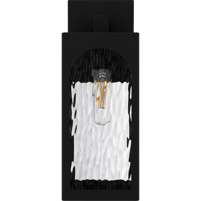 Quoizel DLG8405MBK One Light Outdoor Wall Lantern, Matte Black