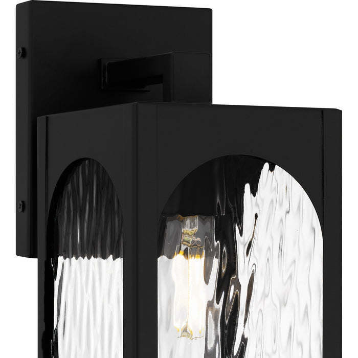 Quoizel DLG8405MBK One Light Outdoor Wall Lantern, Matte Black
