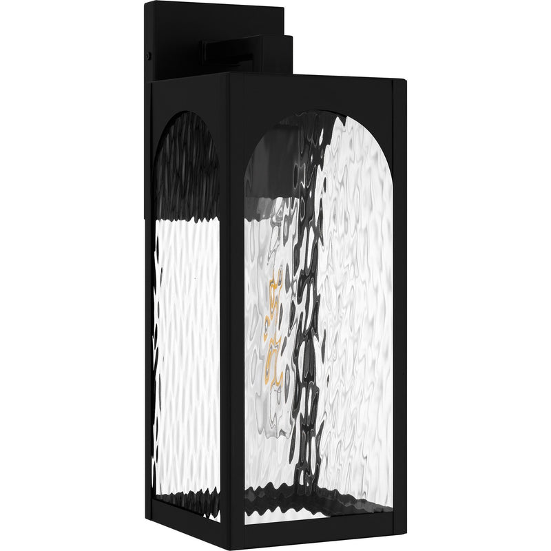 Quoizel DLG8406MBK One Light Outdoor Wall Lantern, Matte Black