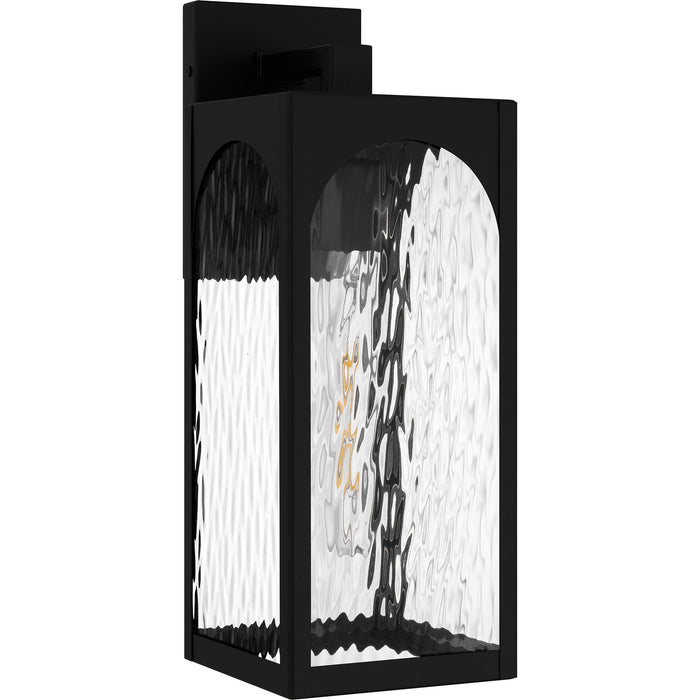 Quoizel DLG8406MBK One Light Outdoor Wall Lantern, Matte Black