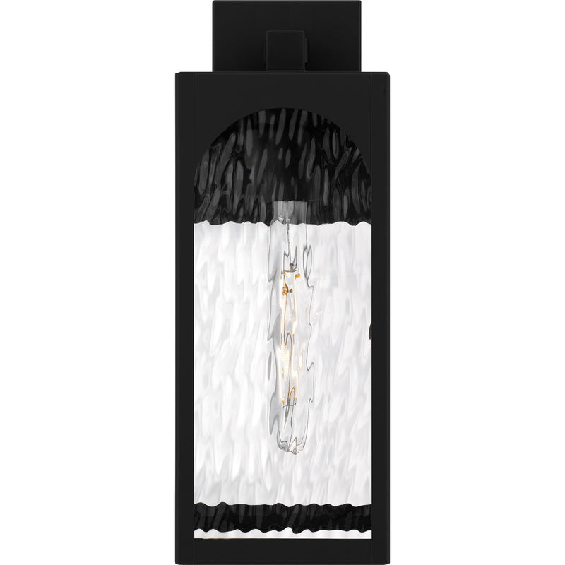 Quoizel DLG8406MBK One Light Outdoor Wall Lantern, Matte Black