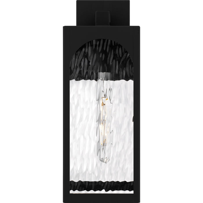 Quoizel DLG8406MBK One Light Outdoor Wall Lantern, Matte Black