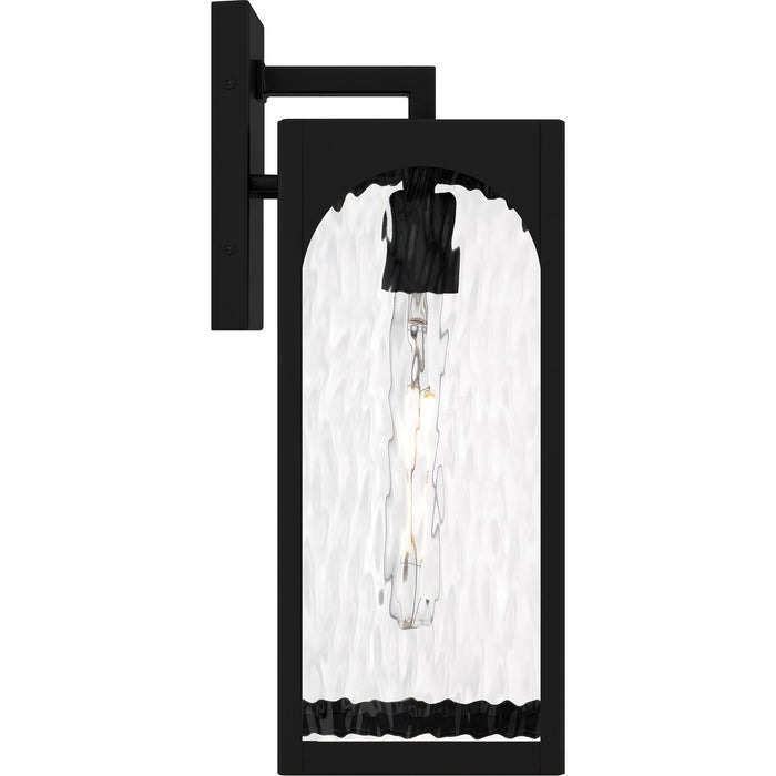 Quoizel DLG8406MBK One Light Outdoor Wall Lantern, Matte Black