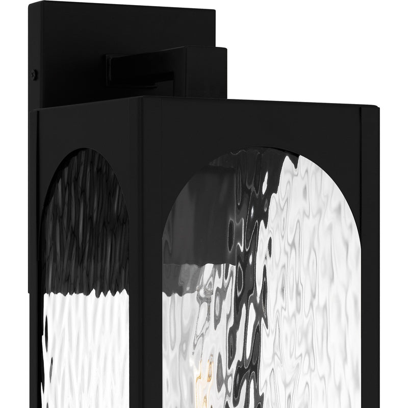 Quoizel DLG8406MBK One Light Outdoor Wall Lantern, Matte Black