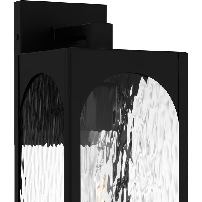 Quoizel DLG8406MBK One Light Outdoor Wall Lantern, Matte Black