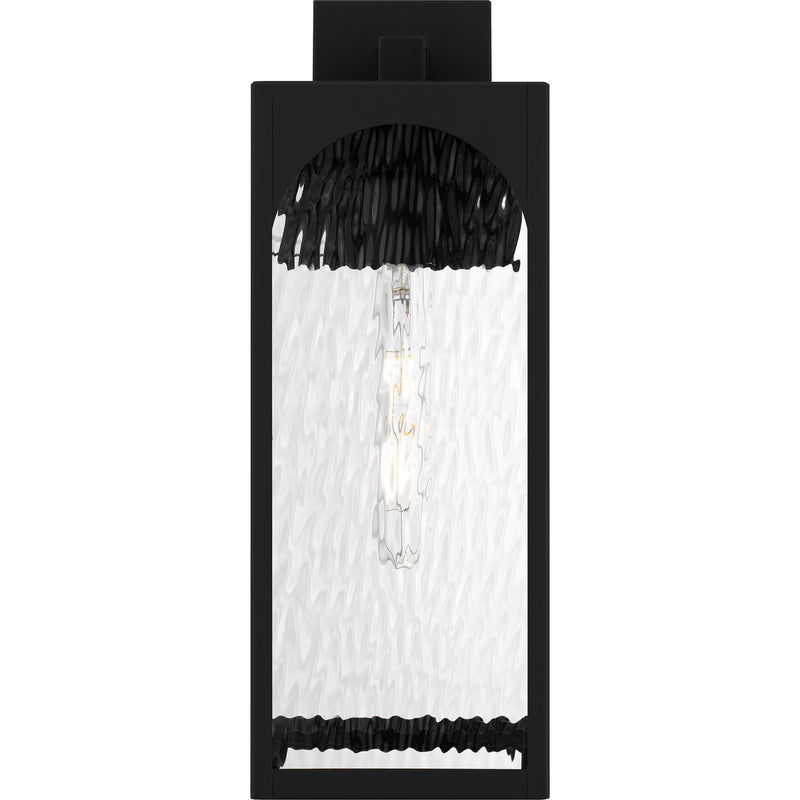 Quoizel DLG8407MBK One Light Outdoor Wall Lantern, Matte Black