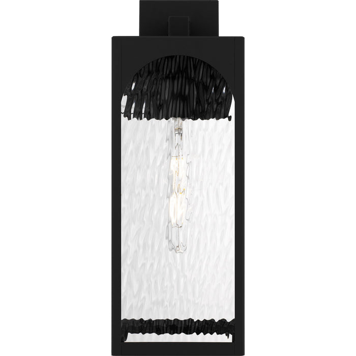 Quoizel DLG8407MBK One Light Outdoor Wall Lantern, Matte Black