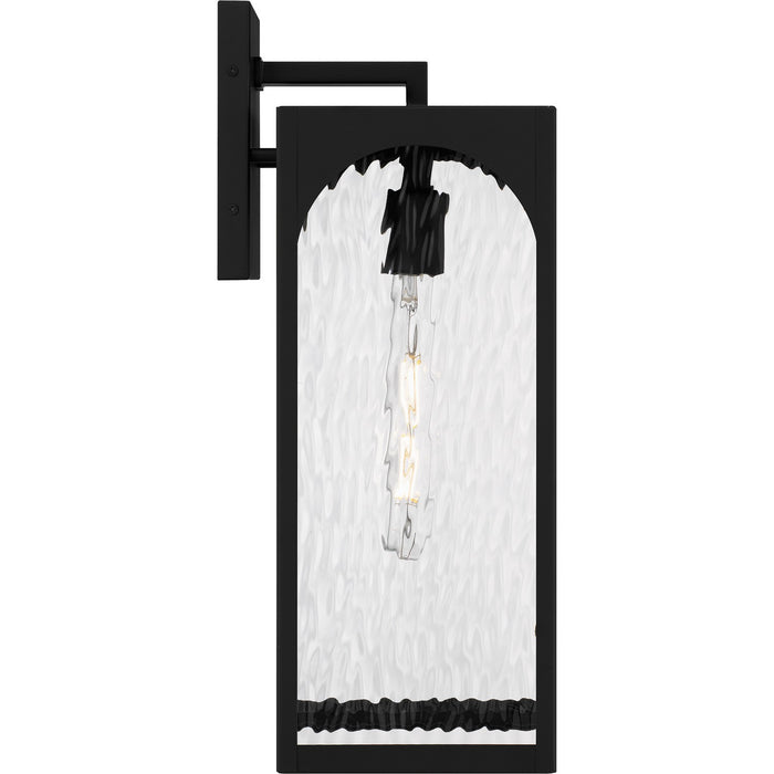 Quoizel DLG8407MBK One Light Outdoor Wall Lantern, Matte Black