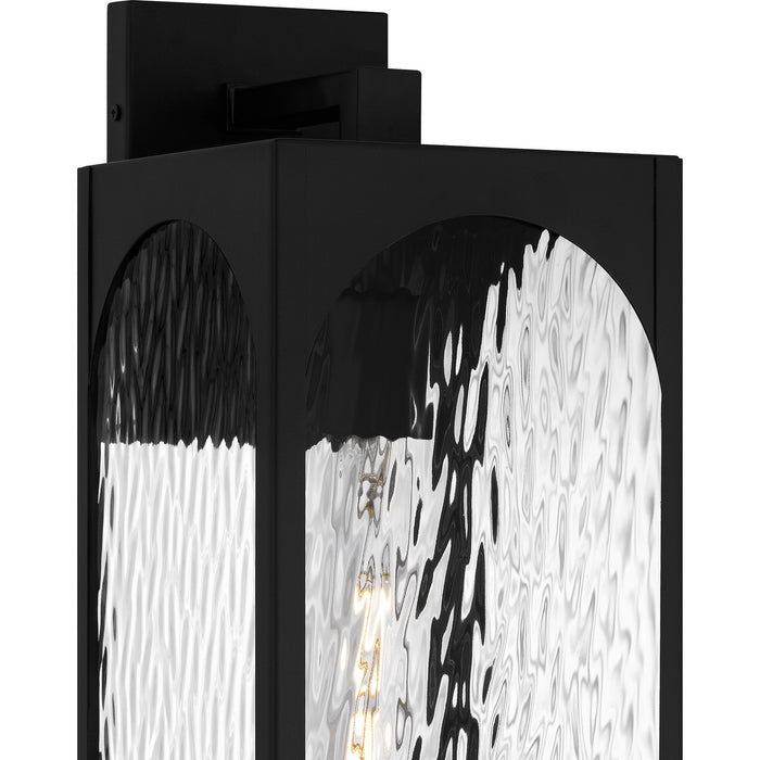 Quoizel DLG8407MBK One Light Outdoor Wall Lantern, Matte Black