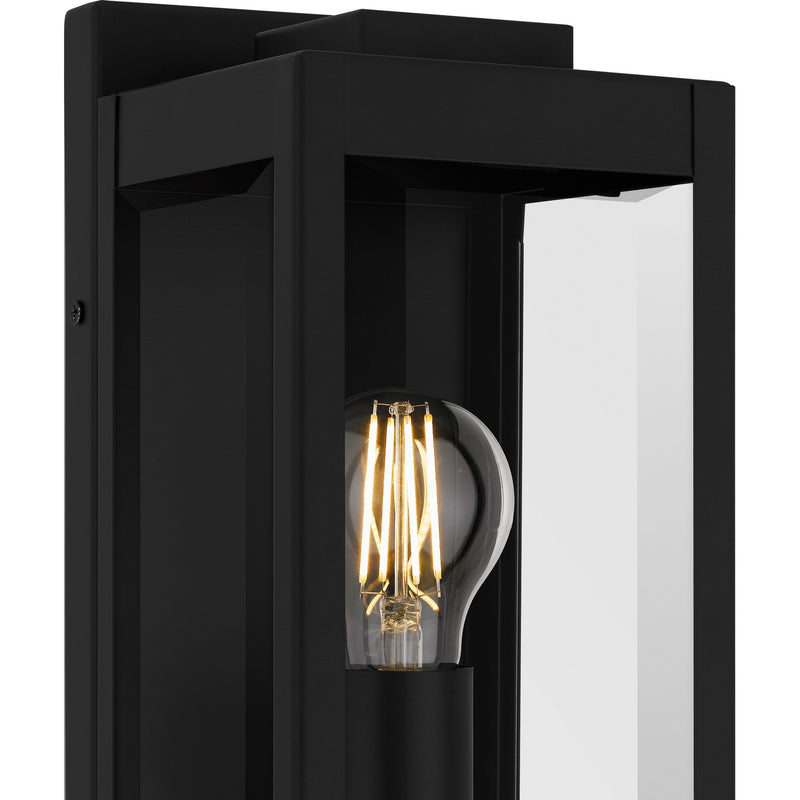 Quoizel EVR8405EK One Light Outdoor Wall Lantern, Earth Black