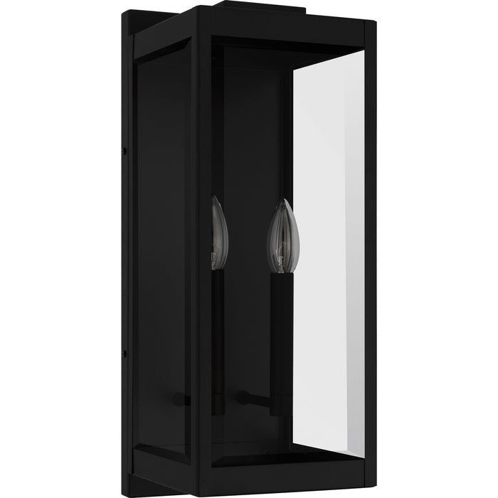 Quoizel EVR8407EK Two Light Outdoor Wall Lantern, Earth Black