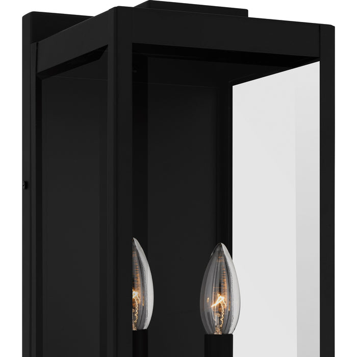 Quoizel EVR8407EK Two Light Outdoor Wall Lantern, Earth Black