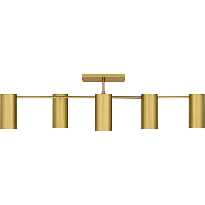 Quoizel FLD1750BRG Six Light Semi-Flush Mount, Brushed Gold