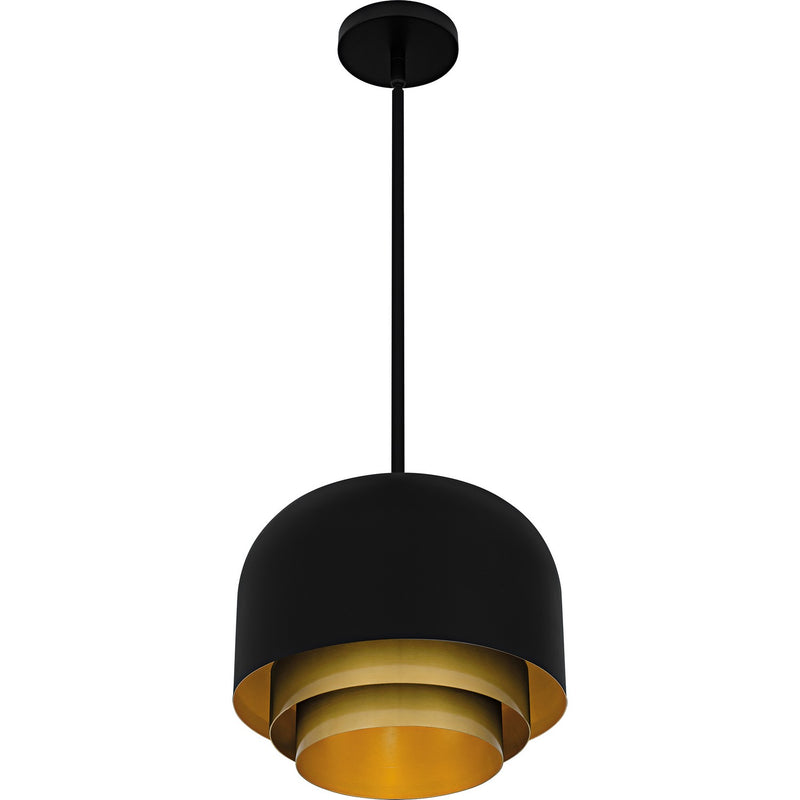 Quoizel FRK1812MBK Three Light Pendant, Matte Black