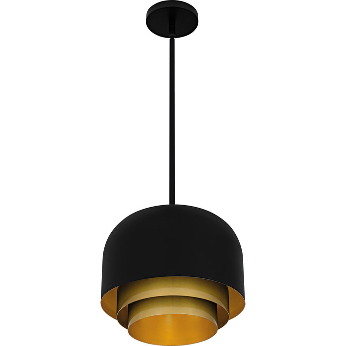 Quoizel FRK1812MBK Three Light Pendant, Matte Black