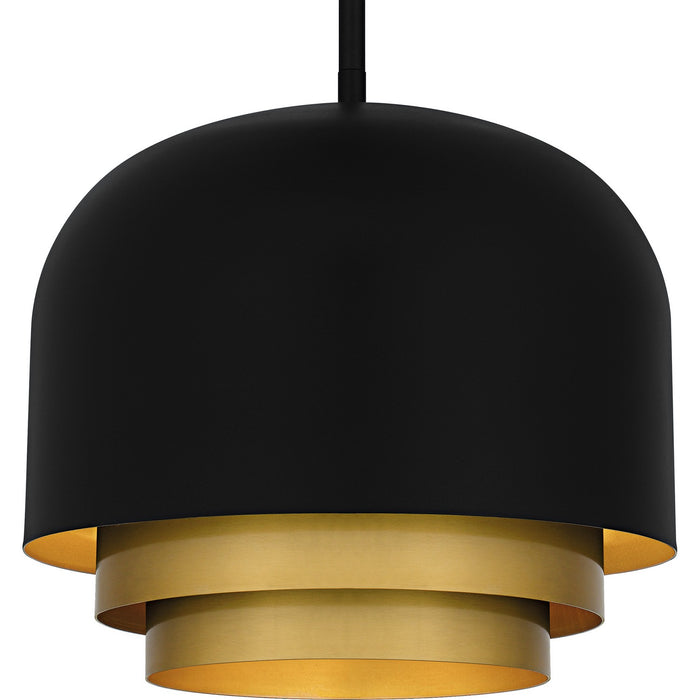 Quoizel FRK1812MBK Three Light Pendant, Matte Black