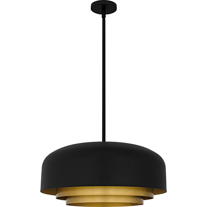 Quoizel FRK2822MBK Four Light Pendant, Matte Black