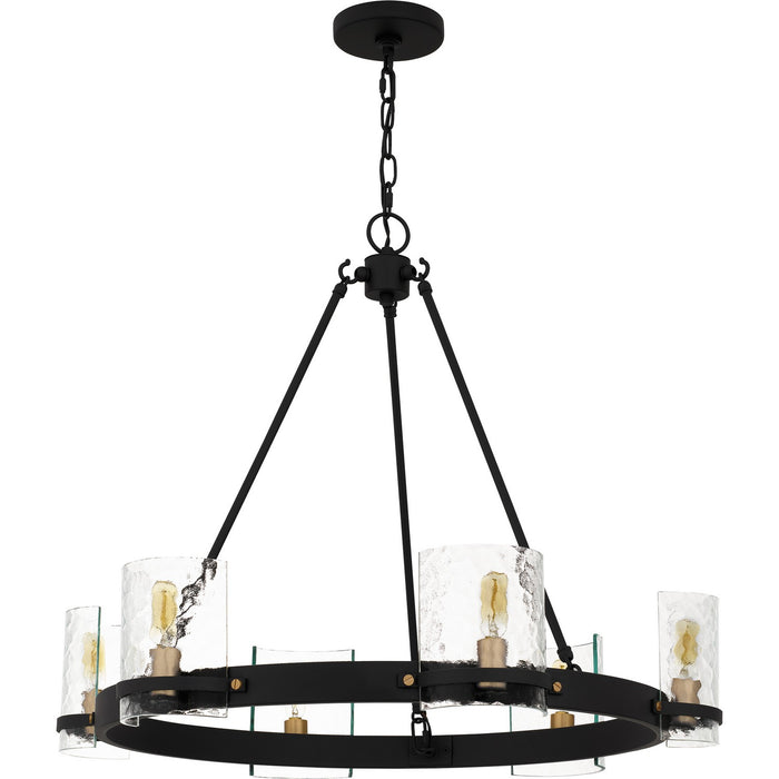 Quoizel GLC5028MBK Six Light Chandelier, Matte Black
