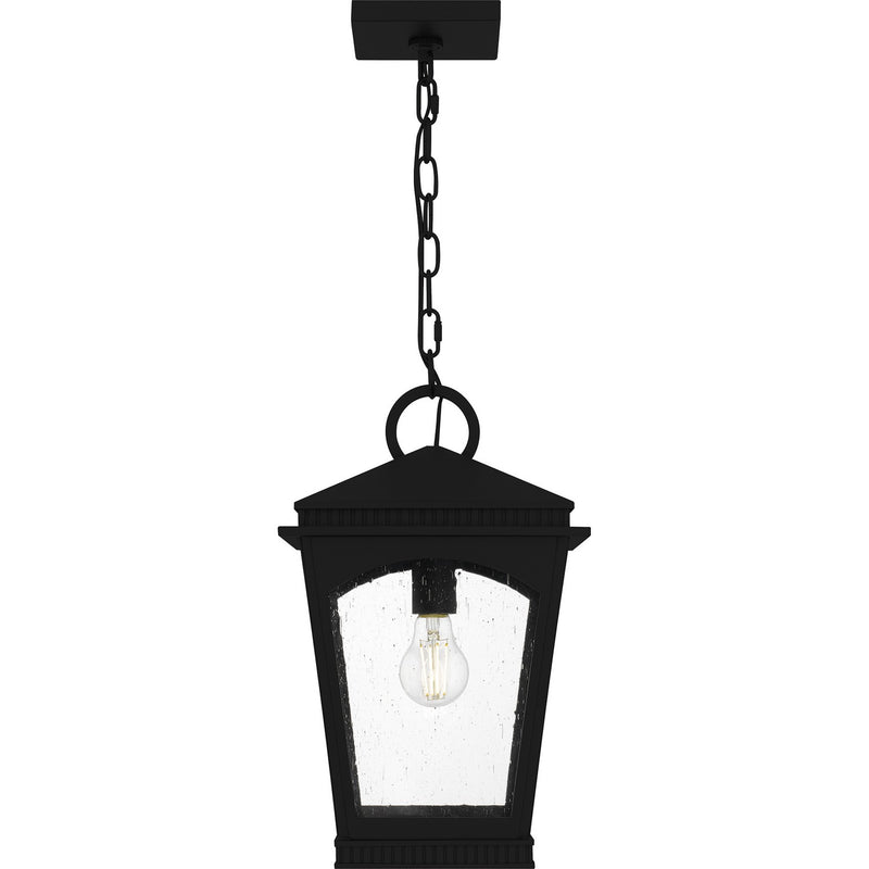 Quoizel HUK1510EK One Light Mini Pendant, Earth Black