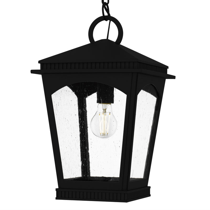 Quoizel HUK1510EK One Light Mini Pendant, Earth Black