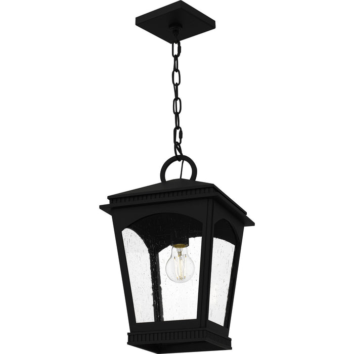 Quoizel HUK1910EK One Light Outdoor Hanging Lantern, Earth Black
