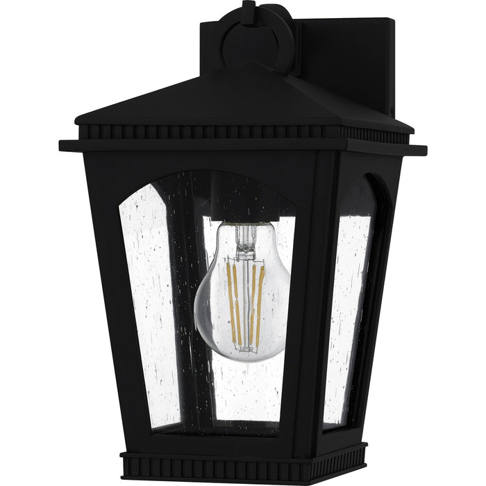 Quoizel HUK8406EK One Light Outdoor Wall Lantern, Earth Black