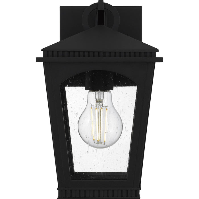 Quoizel HUK8406EK One Light Outdoor Wall Lantern, Earth Black