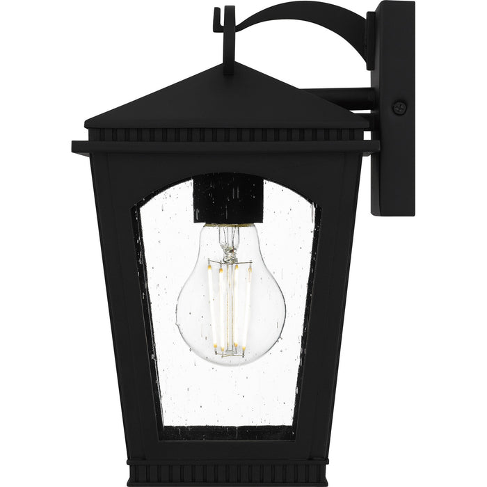 Quoizel HUK8406EK One Light Outdoor Wall Lantern, Earth Black