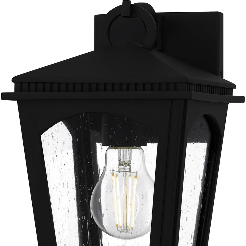 Quoizel HUK8406EK One Light Outdoor Wall Lantern, Earth Black