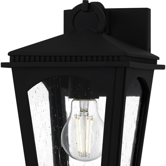 Quoizel HUK8406EK One Light Outdoor Wall Lantern, Earth Black