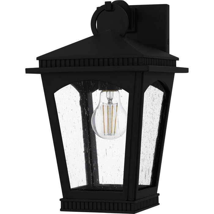 Quoizel HUK8408EK One Light Outdoor Wall Lantern, Earth Black
