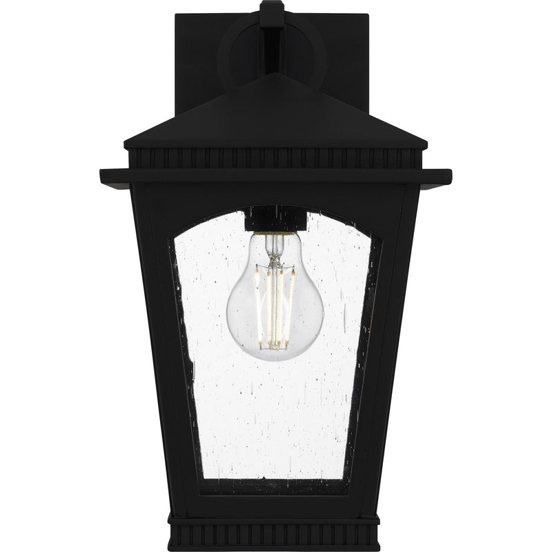 Quoizel HUK8408EK One Light Outdoor Wall Lantern, Earth Black