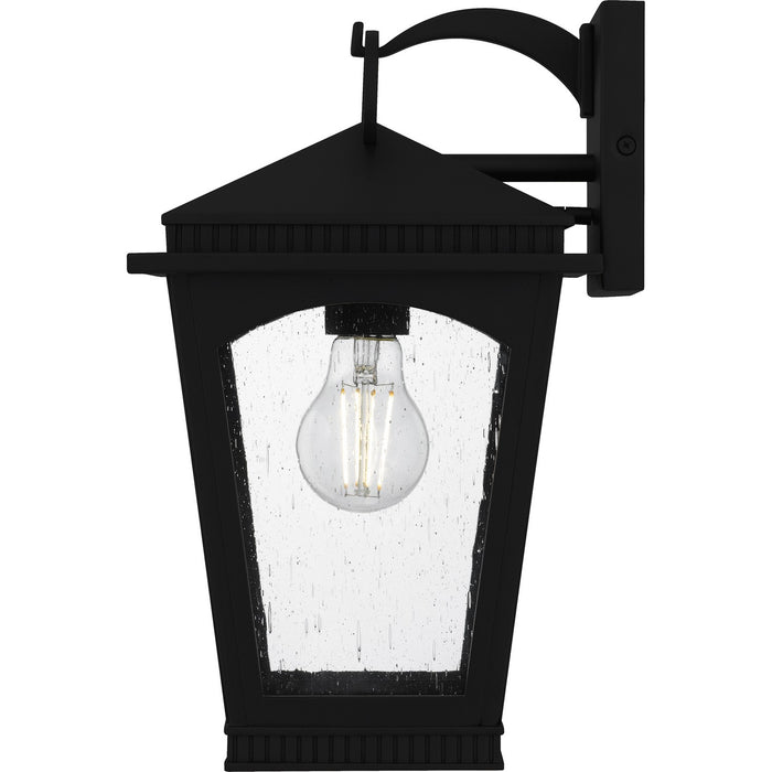 Quoizel HUK8408EK One Light Outdoor Wall Lantern, Earth Black