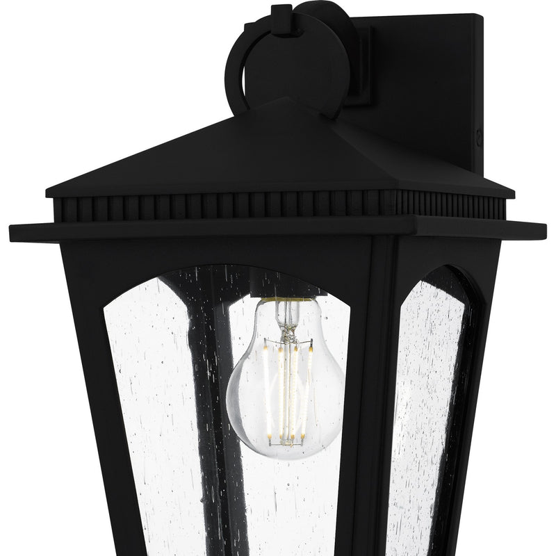 Quoizel HUK8408EK One Light Outdoor Wall Lantern, Earth Black