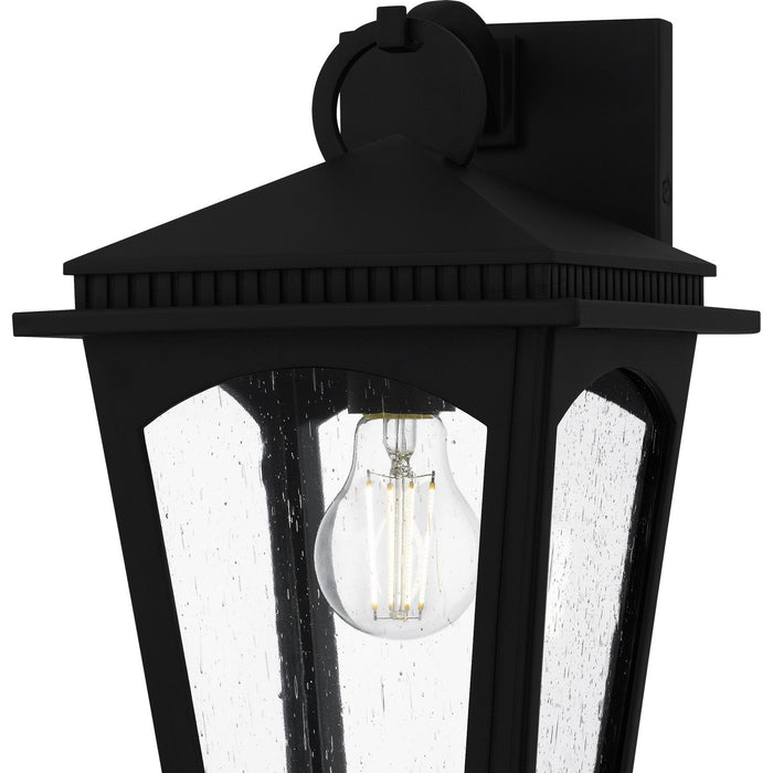 Quoizel HUK8408EK One Light Outdoor Wall Lantern, Earth Black