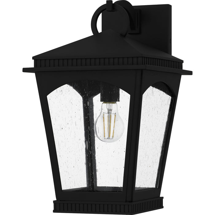 Quoizel HUK8410EK One Light Outdoor Wall Lantern, Earth Black