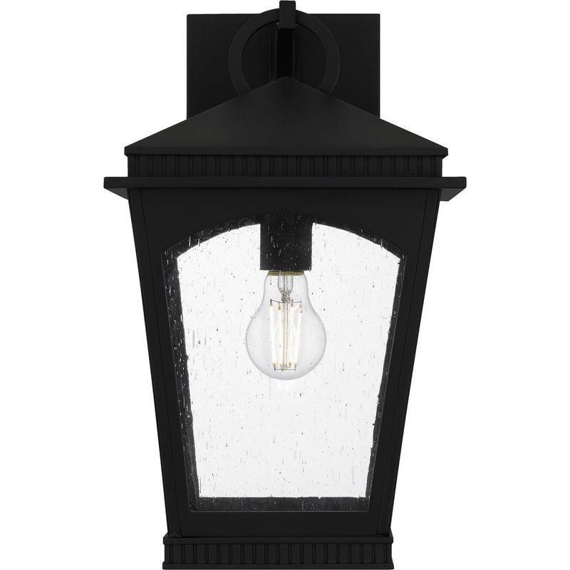 Quoizel HUK8410EK One Light Outdoor Wall Lantern, Earth Black