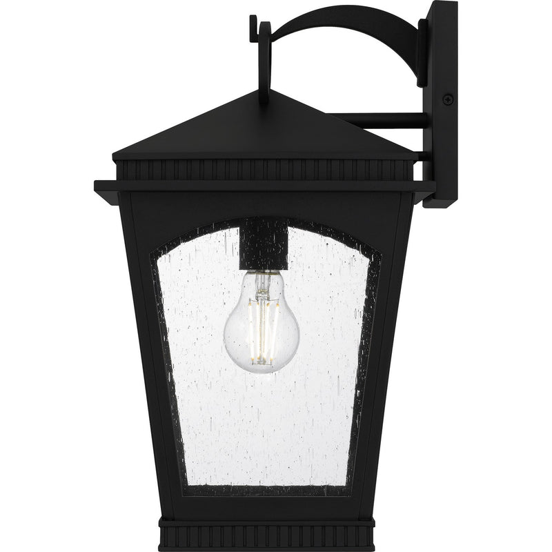 Quoizel HUK8410EK One Light Outdoor Wall Lantern, Earth Black