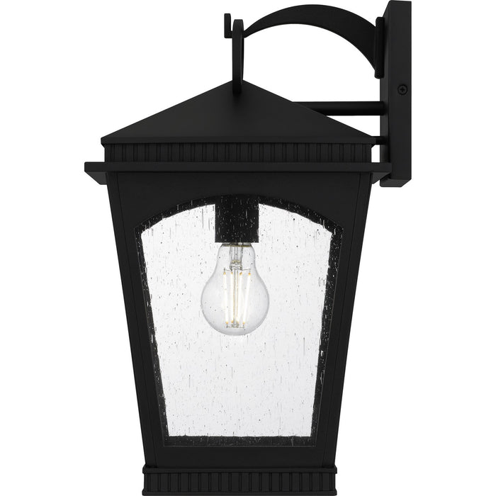 Quoizel HUK8410EK One Light Outdoor Wall Lantern, Earth Black