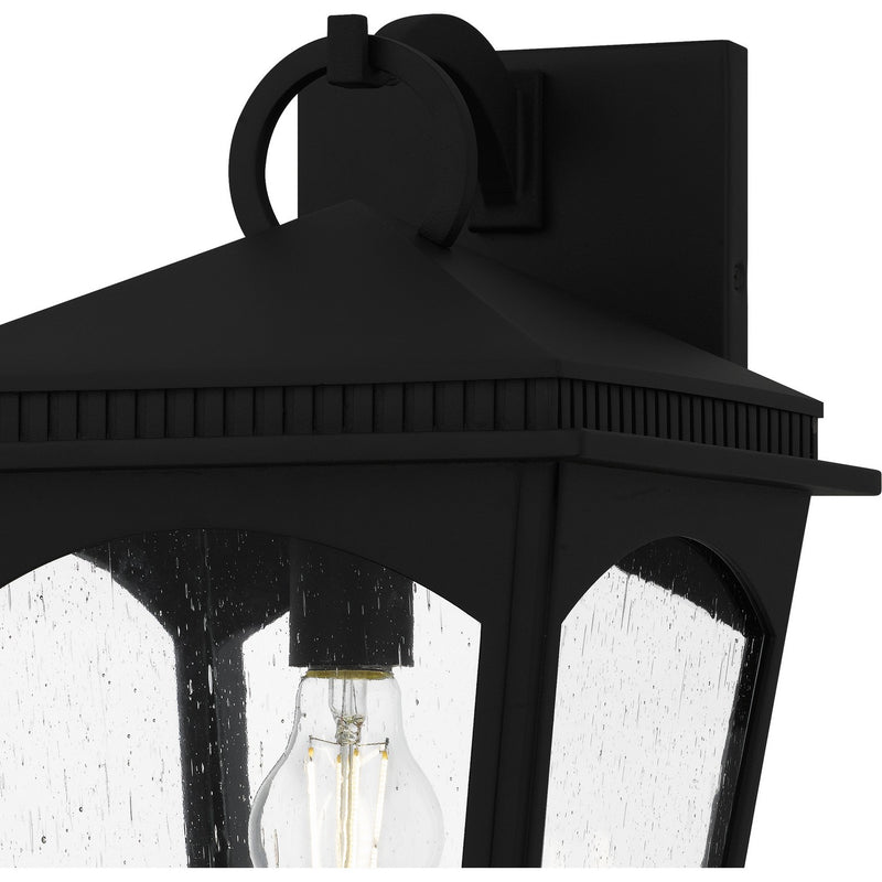 Quoizel HUK8410EK One Light Outdoor Wall Lantern, Earth Black